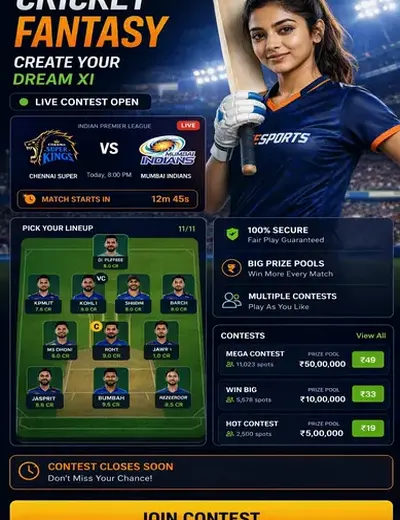 XPlaycricketin (XPlay cricket) fantasy cricket & matchday visual 3